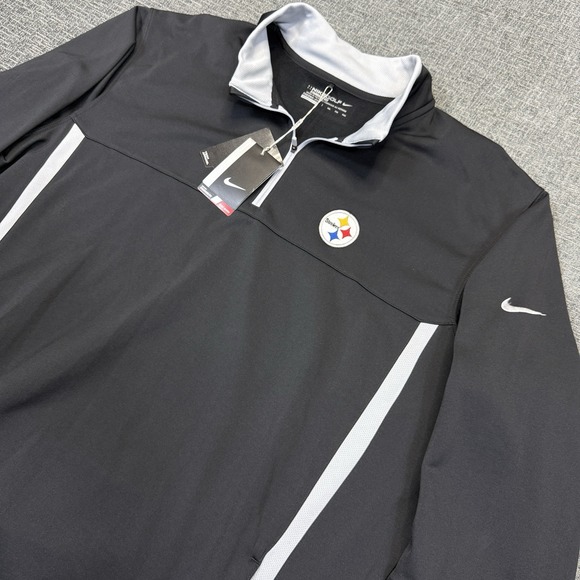 Nike Other - Pittsburg Steelers 1/4 Zip Pullover Men's XXL Black NFL Therma-FIT Nike Golf NWT